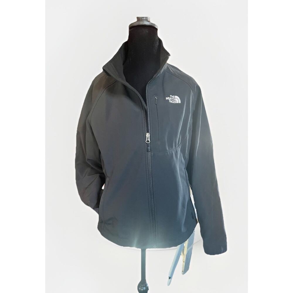 The North Face Jacket Women Medium Black Apex Barrier Soft Shell Windwall Zip Up